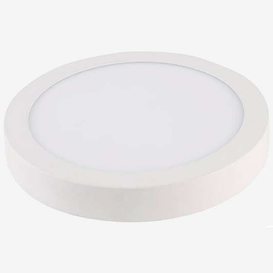 Pack x10 Panel LED Sobrepuesto Redondo 18W - Luz Fría (6500K) | Kivolt